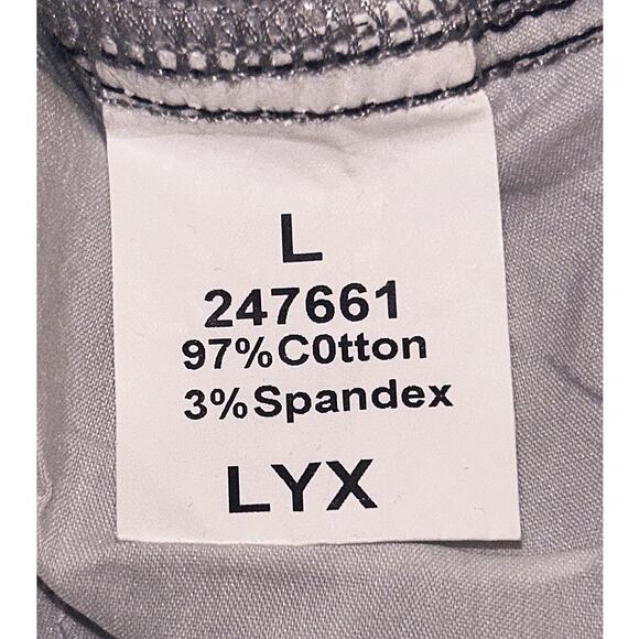 NWT Flamingo Cotton Stretch Mid-Rise Gray Pants Women's Large 32X31 - Picture 7 of 7